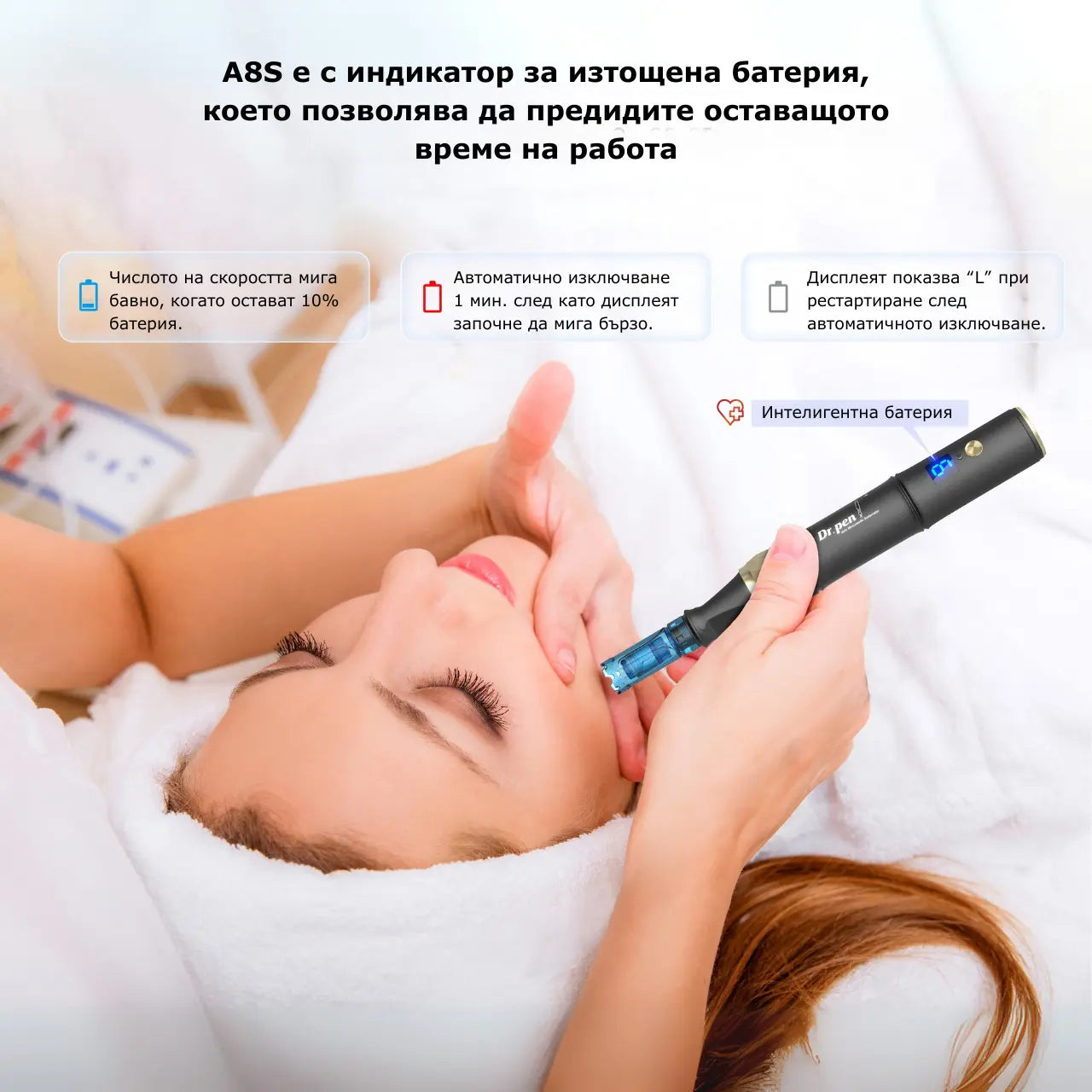 Дермапен Dr. Pen A8S – професионален микронидлинг уред