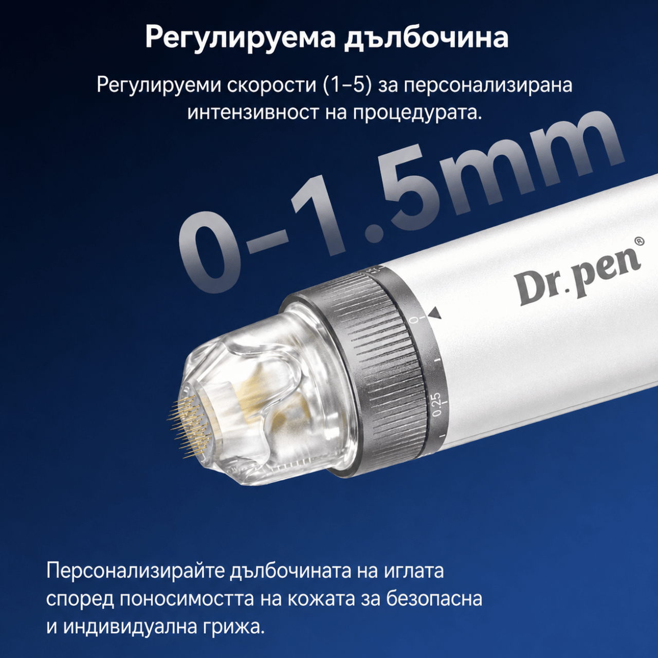 Dr. Pen Q1S – микронидлинг писалка с EMS, LED и електропорация