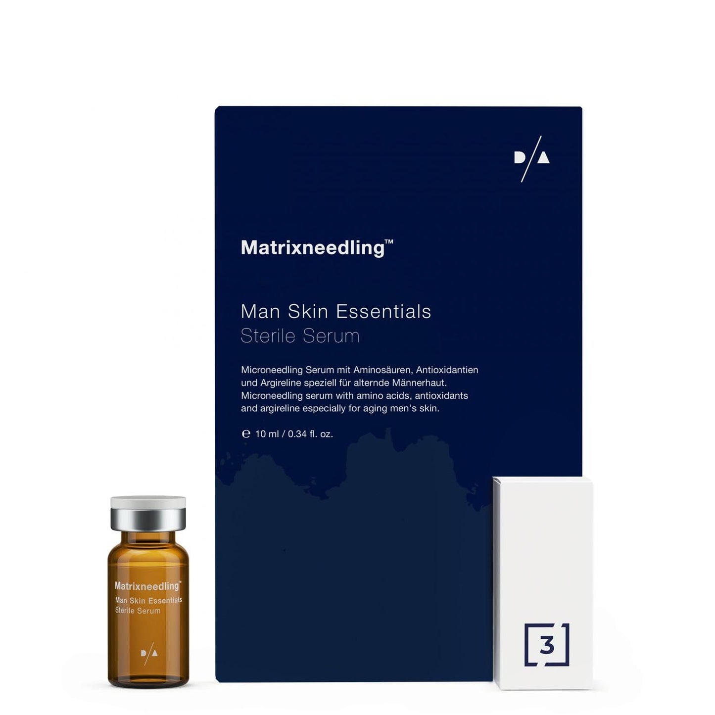 D/A Man Skin Essentials – стерилен серум за микронидлинг за мъжка кожа, 10 ml