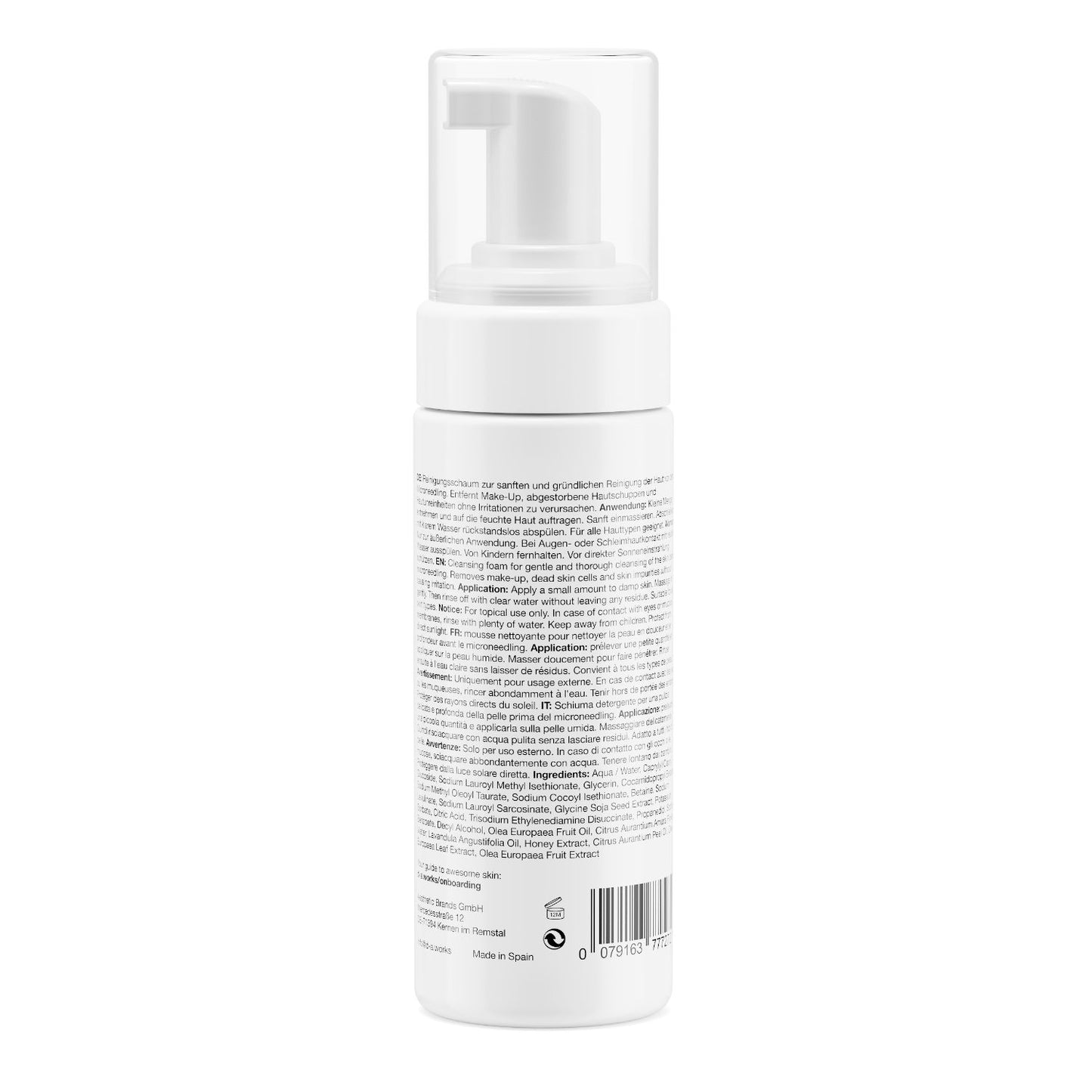 D/A Cleanser Essential Solution – нежна почистваща пяна преди микронидлинг